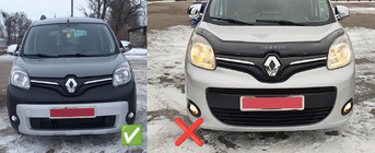Renault Kangoo 2008–2020 Zimowa dolna kratka (2013+) Błyszczący zdjęcia 4