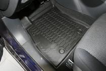 Nissan Tiida 2011-2014 (2015↗) Dywaniki gumowe 3D do wnetrza (4 szt, Novline) zdjęcia 2