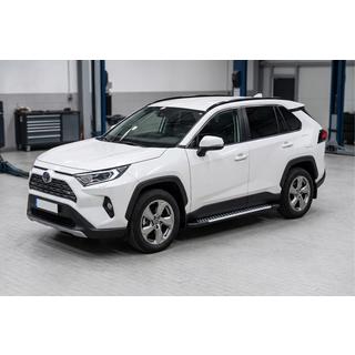 Progi Boczne Line (2 szt., Aluminium) Toyota Rav 4 2019–2025 zdjęcia 1