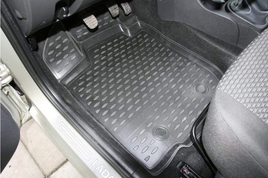 Lada Largus 2012- Dywaniki gumowe do wnętrza (4 szt, Novline) 5 miejsc Zdjęcia 2