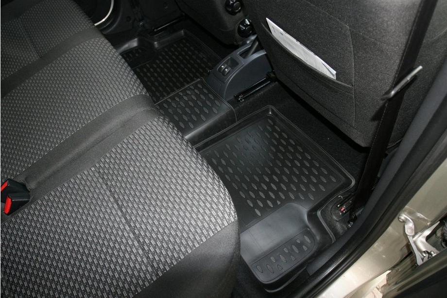 Lada Largus 2012- Dywaniki gumowe do wnętrza (4 szt, Novline) 5 miejsc Zdjęcia 3