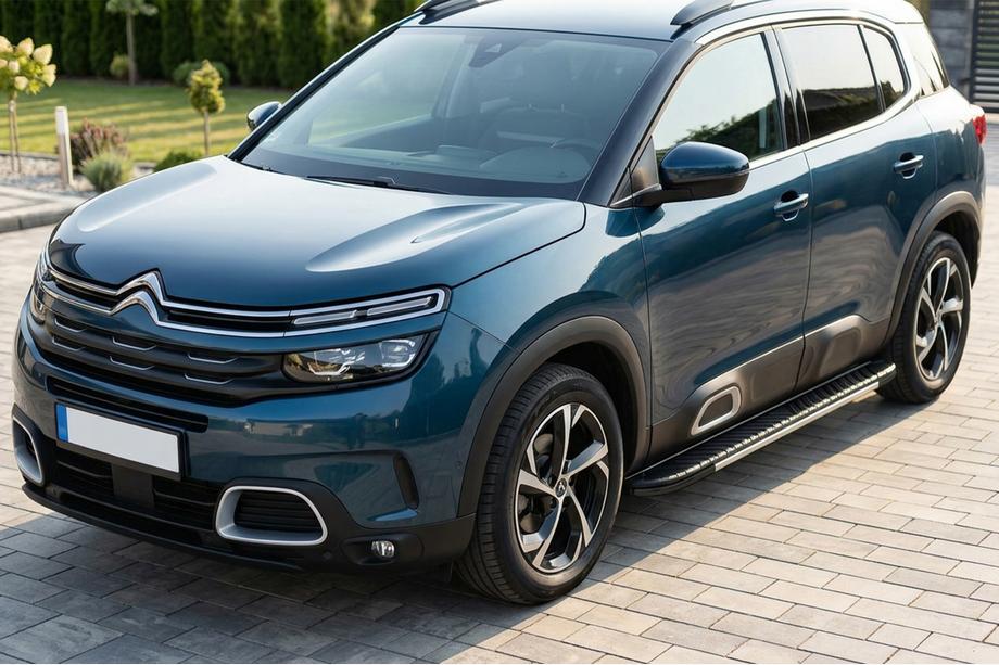 Citroen C5 Aircross 2017-2025 Progi Boczné Bosphore Grey (2 szt., Aluminium) Image