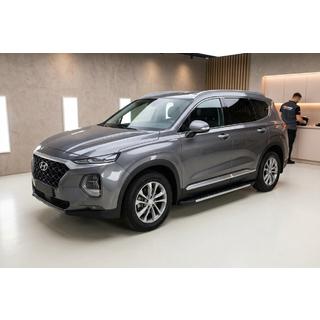 Progi Boczné Fullmond (2 szt., Aluminium) Hyundai Santa Fe 4 2018-2023 zdjęcia 1