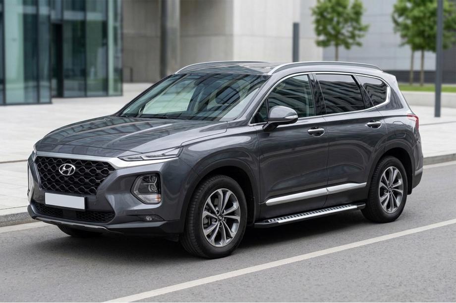 Hyundai Santa Fe 4 2018-2023 Progi Boczne Line (2 szt., Aluminium) Image