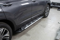 Hyundai Santa Fe 4 2018-2023 Progi Boczné Sunrise (2 szt., Aluminium) zdjęcia 1