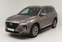 Hyundai Santa Fe 4 2018-2023 Progi Boczné Bosphore Grey (2 szt., Aluminium) zdjęcia 1