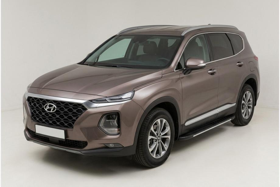 Hyundai Santa Fe 4 2018-2023 Progi Boczné Bosphore Grey (2 szt., Aluminium) Image