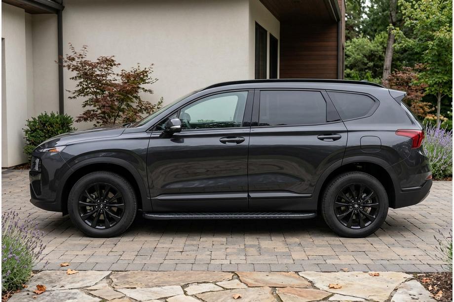 Hyundai Santa Fe 4 2018-2023 Progi Boczne Bosphore Black (2 szt., Aluminium) Zdjęcia 1