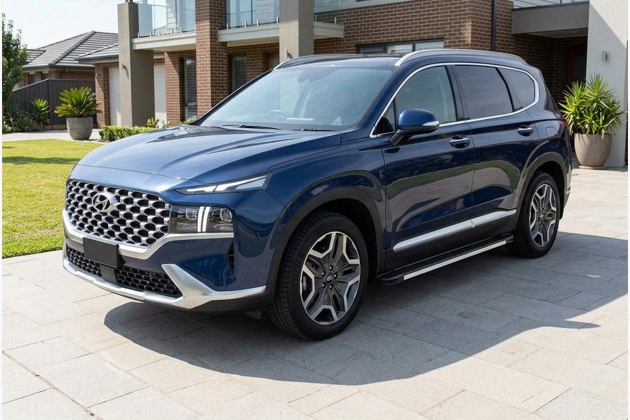 Hyundai Santa Fe 4 2018-2023 Progi Boczné Maya V1 (2 szt., Aluminium) Image