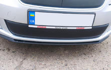 Skoda Fabia 2007-2014 Zimowa zaślepka grilla (2011-2014, dolna) Błyszczący zdjęcia 1