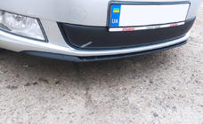 Skoda Fabia 2007-2014 Zimowa zaślepka grilla (2011-2014, dolna) Błyszczący zdjęcia 2