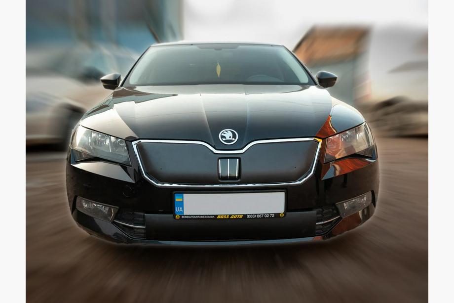 Skoda Superb 2015-2024 Zimowa osłona na grill (2015-2019, górna) Image
