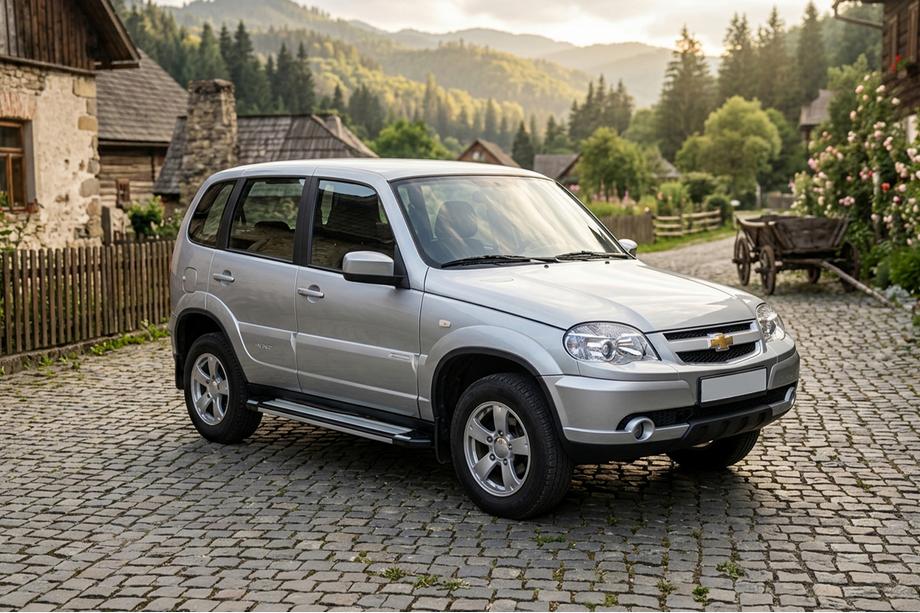 Chevrolet Niva 1998-2020 Progi Boczné Rainbow (2 szt., Aluminium) Image
