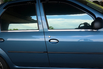Renault Logan I 2005-2008 Listwy ozdobne okien nierdzewne (4 szt) Carmos - Turecka Stal Nierdzewna zdjęcia 1