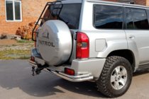 Nissan Patrol Y61 1997-2011 Tylna Belka AK005-3 (Stal Nierdzewna) zdjęcia 2