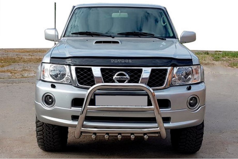 Nissan Patrol Y61 1997-2011 Pałąk Przedni QT007 (Stal Nierdzewna) Image