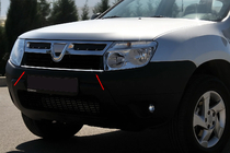 Dacia Duster 2008-2018 Listwa na grill 2008-2014 (stal nierdzewna) zdjęcia 1