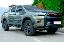 Toyota Hilux 2015- Osłona przednia Texas do 2020+ (76mm, czarna) zdjęcia 3