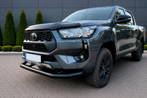 Toyota Hilux 2015- Osłona przednia Texas do 2020+ (76mm, czarna) zdjęcia 1