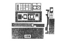 Mercedes T2 (507-814) 1967-1996 Nakładki na deskę rozdzielczą (Meric) Aluminium zdjęcia 2