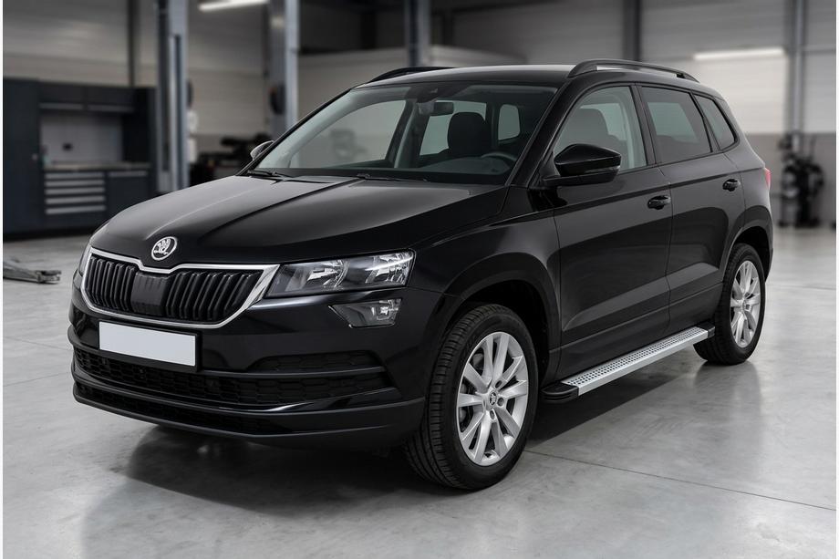 Skoda Karoq 2018- Progi Boczne Maya V2 (2 szt., Aluminium) Image