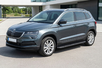 Skoda Karoq 2018- Progi Boczné Bosphorus Black (2 szt., Aluminium) zdjęcia 1