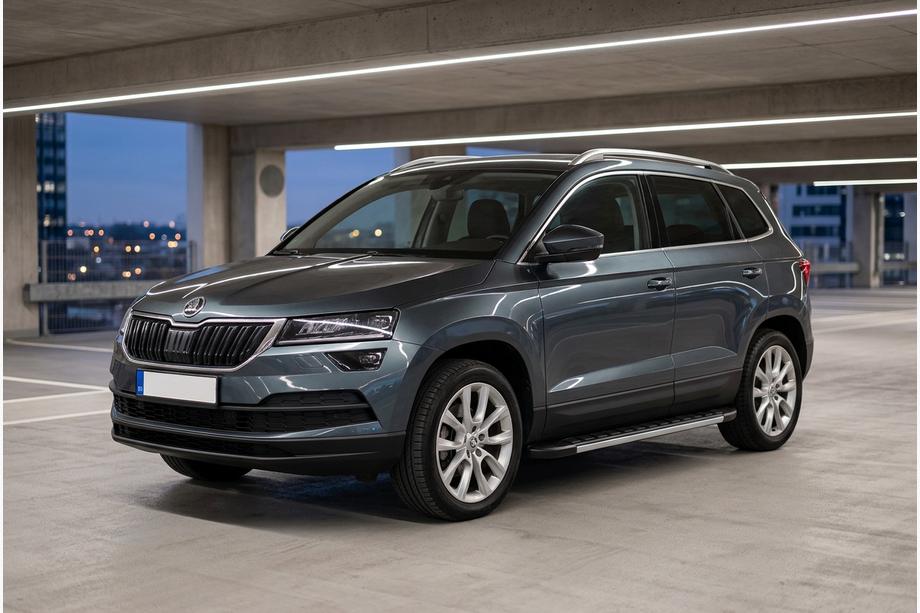 Skoda Karoq 2018- Progi Boczné Duru (2 szt., Aluminium) Image