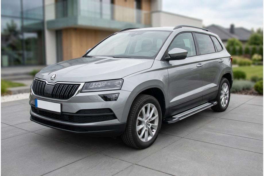 Skoda Karoq 2018- Progi Boczné Rainbow (2 szt., Aluminium) Image