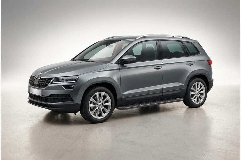 Skoda Karoq 2018- Progi Boczné Allmond Black (2 szt., Aluminium) Image