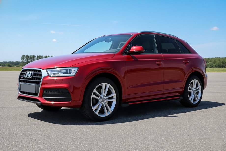 Audi Q3 2011-2019 Progi Boczné Maya Red (2 szt., Aluminium) Image