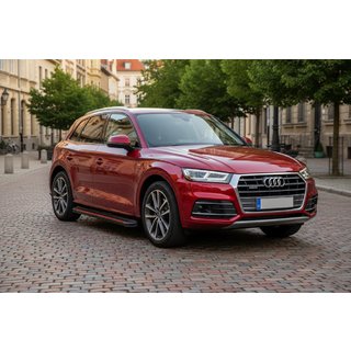 Progi Boczné Maya Red (2 szt., Aluminium) Audi Q5 2017-2025 zdjęcia 1
