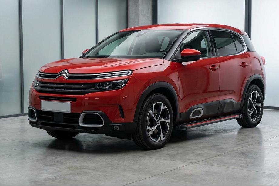 Citroen C5 Aircross 2017-2025 Progi Boczné Maya Red (2 szt., Aluminium) Image