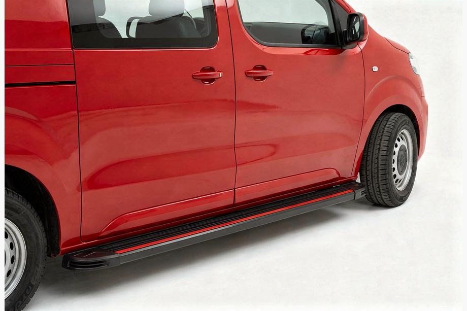 Citroen Jumpy/Dispatch 2017- Progi Boczné Maya Red (2 szt., Aluminium) Image