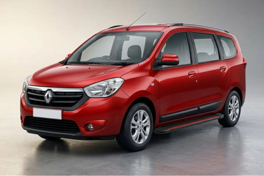 Dacia Lodgy 2012-2022 Progi Boczné Maya Red (2 szt., Aluminium) Image