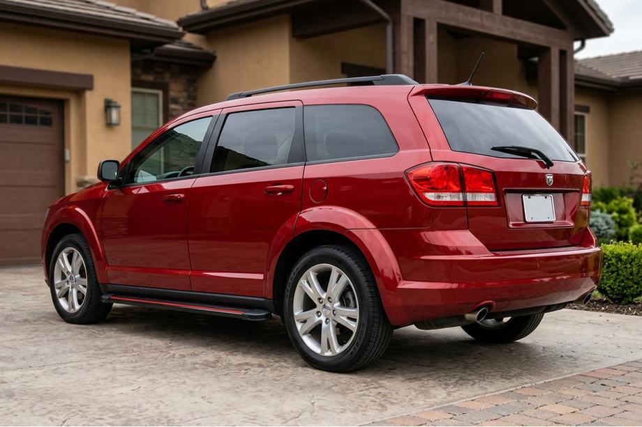 Fiat Freemont 2011-2016 Progi Boczné Maya Red (2 szt., Aluminium) Image