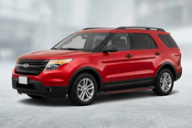 Ford Explorer 2011-2019 Progi Boczné Maya Red (2 szt., Aluminium) zdjęcia 1