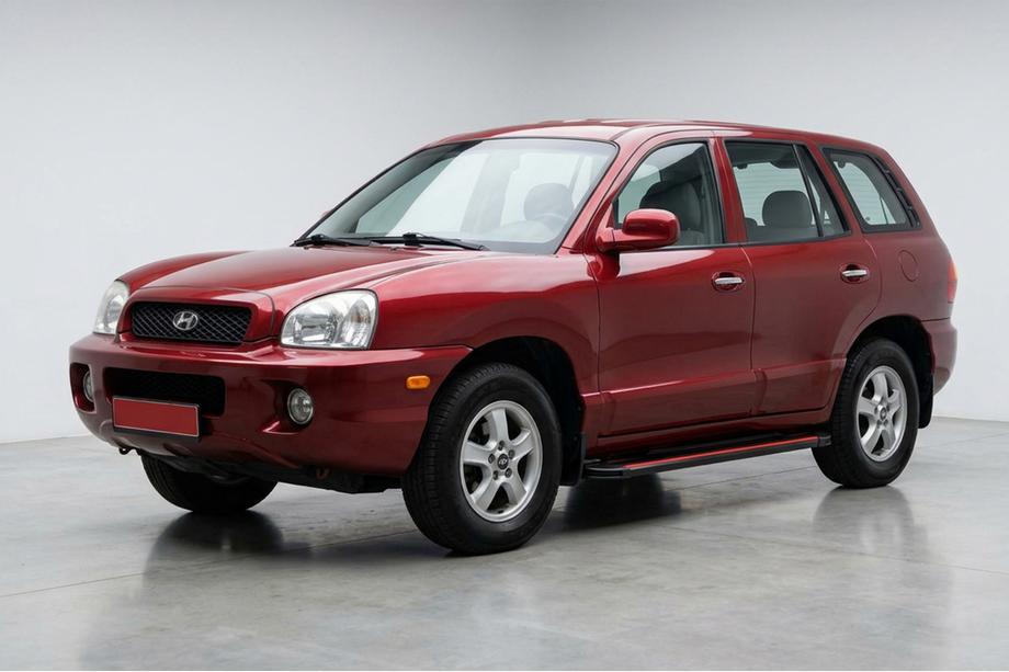 Hyundai Santa Fe 1 2000-2006 Progi Boczné Maya Red (2 szt., Aluminium) Image