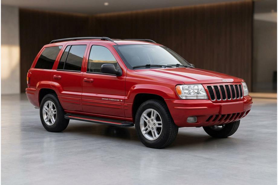 Jeep Grand Cherokee WJ 1999-2004 Progi Boczné Maya Red (2 szt., Aluminium) Image
