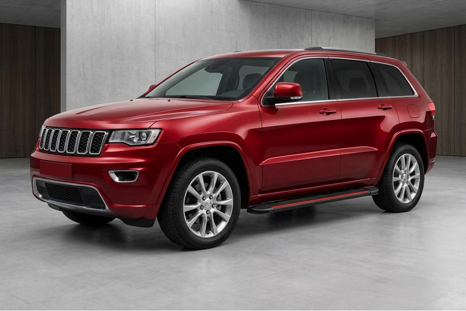 Jeep Grand Cherokee WK2 2010-2021 Progi Boczné Maya Red (2 szt., Aluminium) Image