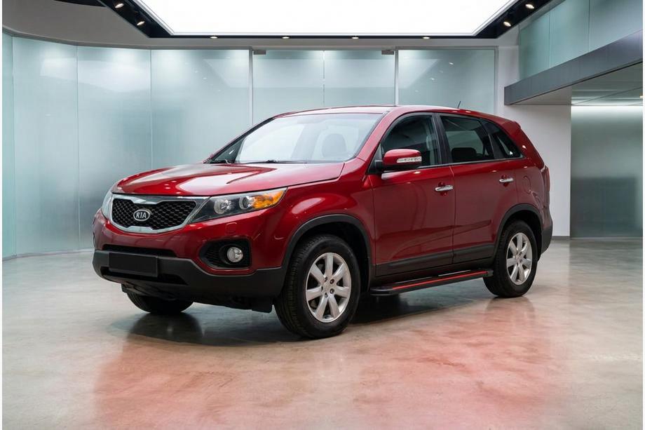 Kia Sorento II XM 2009-2014 Progi Boczné Maya Red (2 szt., Aluminium) 2013-2016 Image