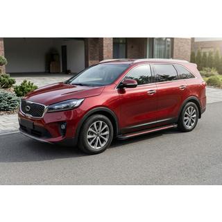Progi Boczné Maya Red (2 szt., Aluminium) Kia Sorento III UM 2014-2020 zdjęcia 1