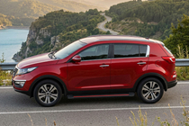 Kia Sportage 2010-2015 Progi Boczné Maya Red-Black (2 szt., Aluminium) zdjęcia 1