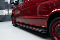 Mercedes Vito/V-class W447 2014- Progi Boczné Maya Red-Black (2 szt., Aluminium) Krótka i Średnia zdjęcia 1