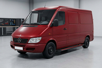 Mercedes Sprinter W901/902/903/904/905 1995–2006 Progi Boczné Maya Red (2 szt., Aluminium) zdjęcia 1