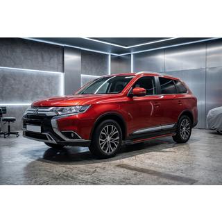 Progi Boczné Maya Red (2 szt., Aluminium) Mitsubishi Outlander 2012-2021 zdjęcia 1