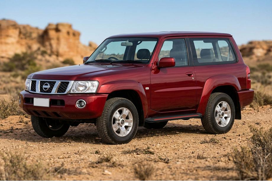 Nissan Patrol Y61 1997-2011 Progi Boczné Maya Red (2 szt., Aluminium) Image