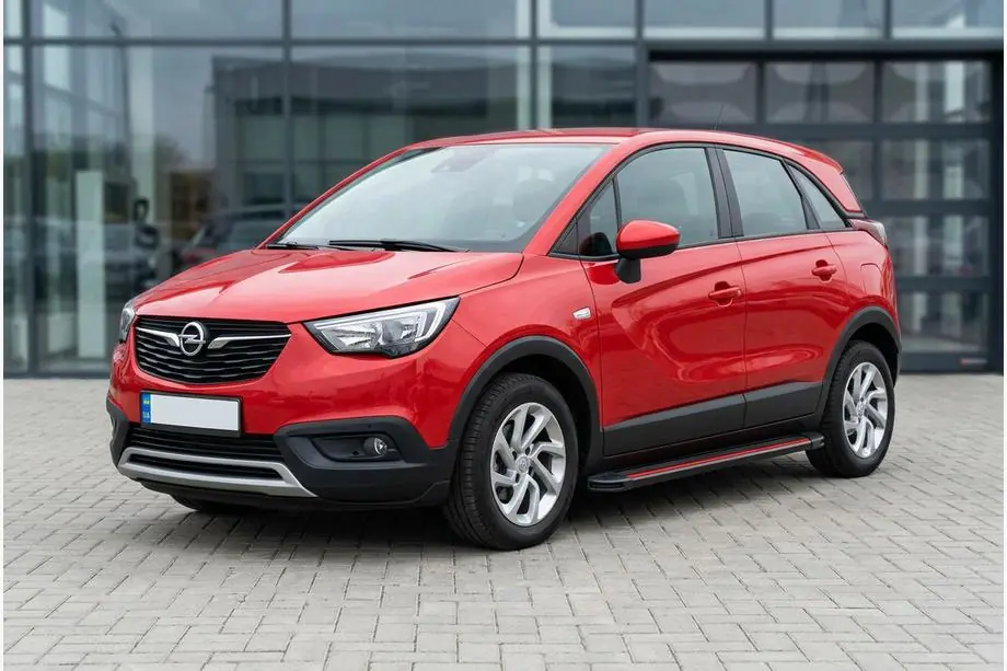 Opel Crossland X 2017-2024 Progi Boczné Maya Red (2 szt., Aluminium) Image