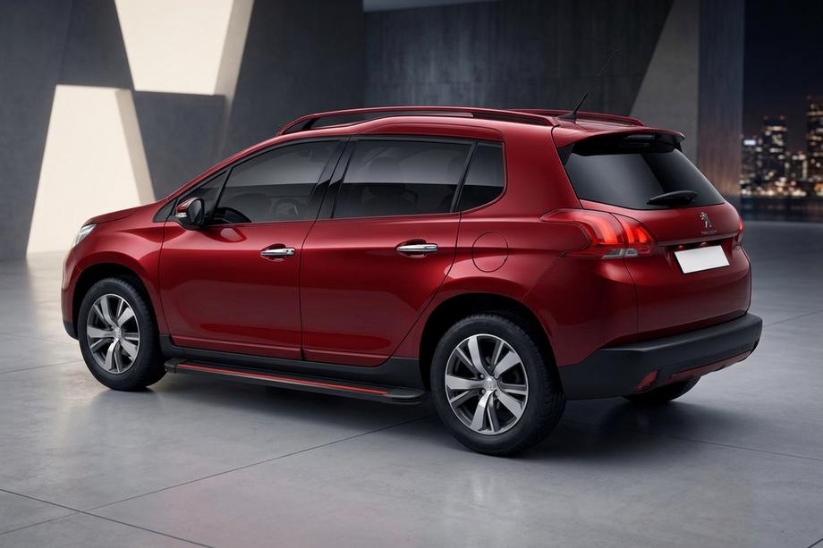 Peugeot 3008 2008-2016 Progi Boczné Maya Red (2 szt., Aluminium) 2014-2016 Image