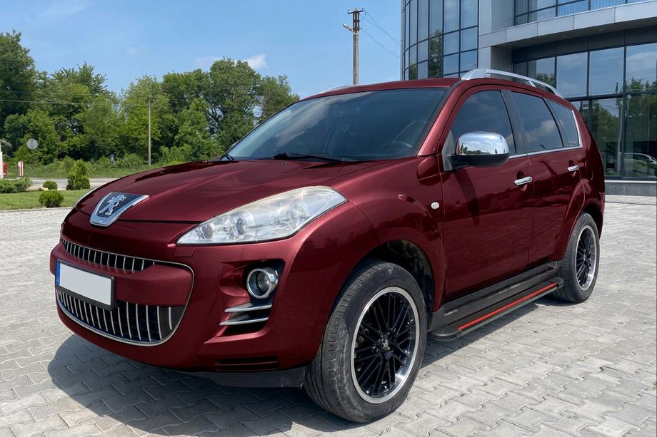 Peugeot 4007 2007-2013 Progi Boczné Maya Red (2 szt., Aluminium) Image