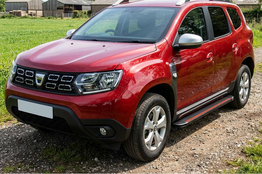 Renault Duster 2018-2024 Progi Boczné Maya Red (2 szt., Aluminium) Image